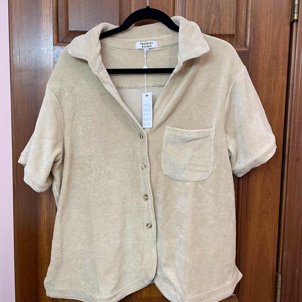 Frankies Bikinis Coco Top in Sand